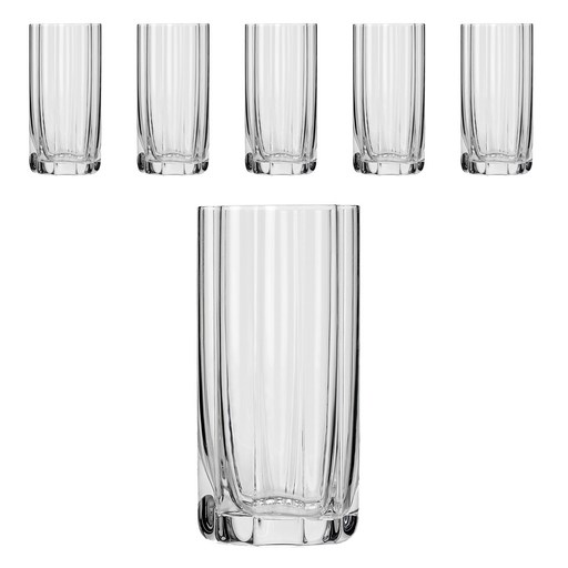 JIN GLASS 홈카페 꽃모양 내열유리 하이볼잔 470ml