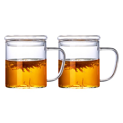 인블룸 티망 내열유리컵 머그컵 찻잔 350ml