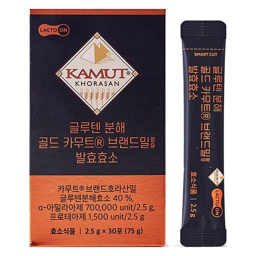 락토온 글루텐분해 골드 카무트 브랜드밀함유 발효효소 30p