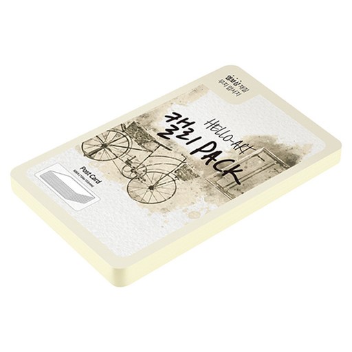 종이문화 헬로우아트캘리팩 두꺼운 엠보엽서 200g 51 네츄럴