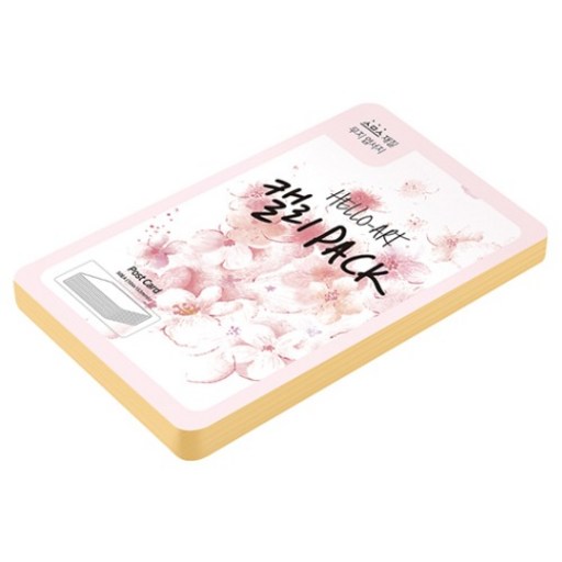 종이문화 헬로우 아트 캘리팩 두꺼운 스므스 엽서 200g 26 피치