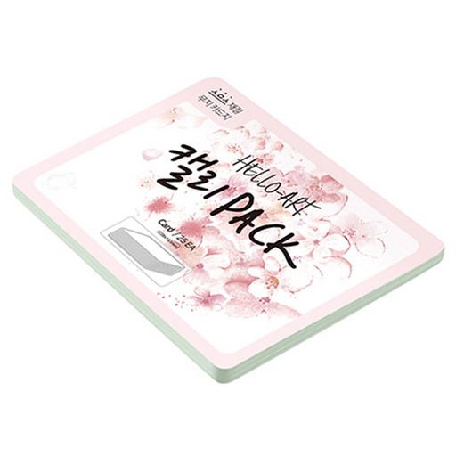 종이문화 헬로우 아트 캘리팩 두꺼운 스므스 카드 200g 18 라이트그레이