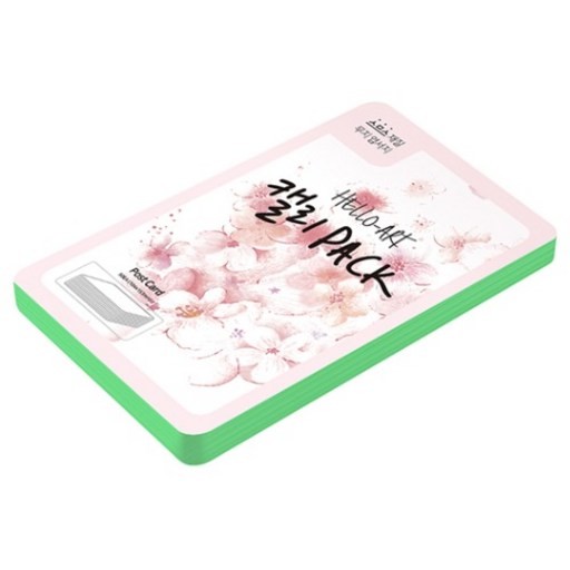 종이문화 헬로우 아트 캘리팩 두꺼운 스므스 엽서 200g 11 딥그린