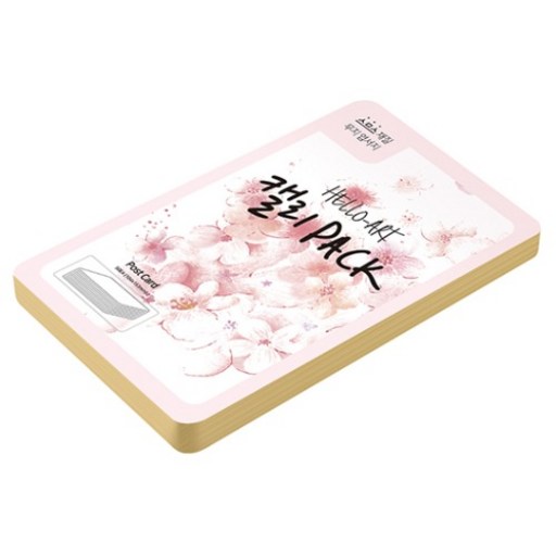 종이문화 헬로우 아트 캘리팩 두꺼운 스므스 엽서 200g 04 버프