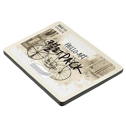 종이문화 헬로우 아트 캘리팩 두꺼운 엠보카드 200g 10 블랙