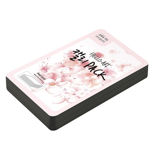 종이문화 헬로우아트캘리팩 두꺼운 스므스 엽서 200g 32 블랙플레인