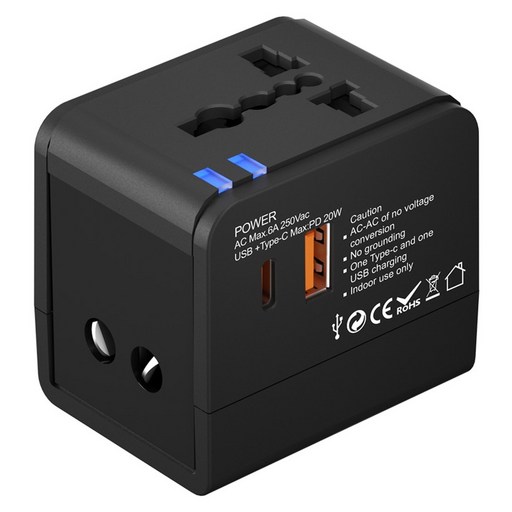아이논 USB A + USB C타입 해외여행용 멀티어댑터 IN-TA210C