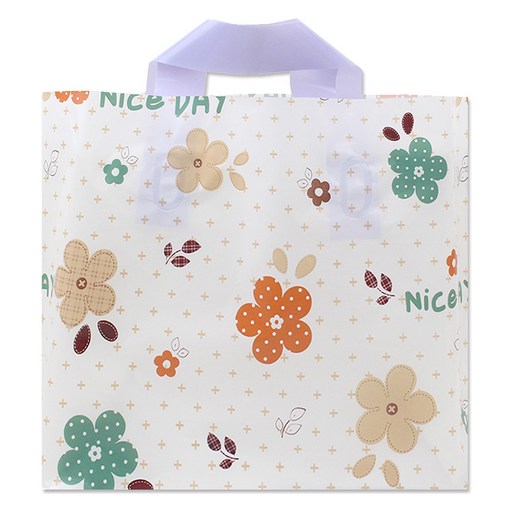 아이엔피 LDPE 손잡이 비닐백 대 40 x 30 cm
