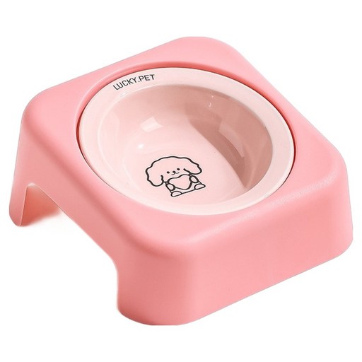 파스텔펫 반려동물 하트 퍼피 식기받침대