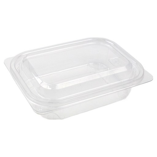 아이엔피 사각 샐러드 용기 투명 380ml 16 x 12 x 3.7 cm SK-206