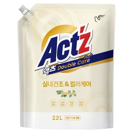 액츠 더블케어 플러스 액상세제 유칼립투스향 리필