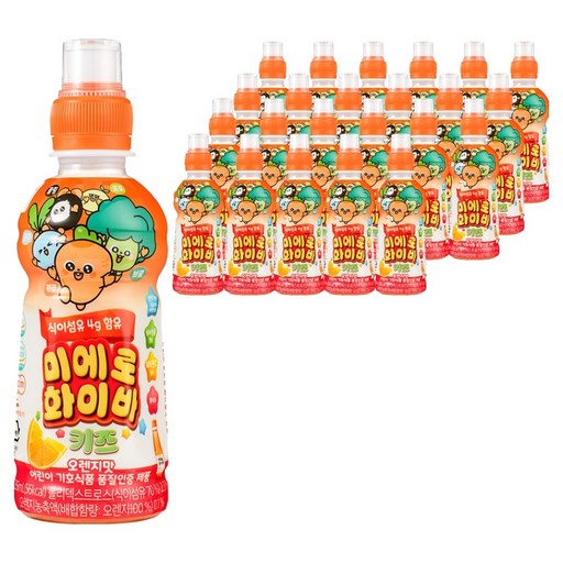 미에로화이바 키즈 오렌지맛 어린이음료