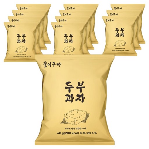 꿀이구마 두부 과자