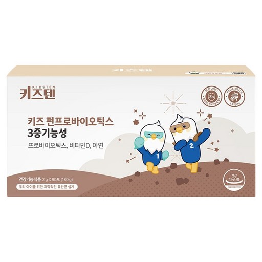 키즈텐 펀프로바이오틱스 3중 기능성 키즈 유산균 90p