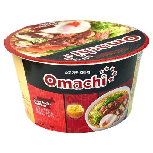 오마치 컵라면 소고기맛 87g