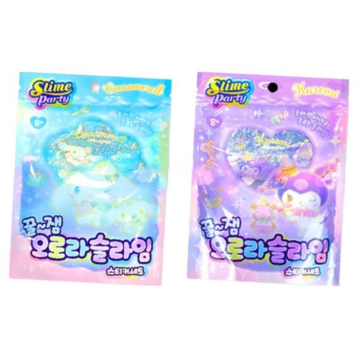 산리오 캐릭터즈 꿀잼 오로라 슬라임 스티커