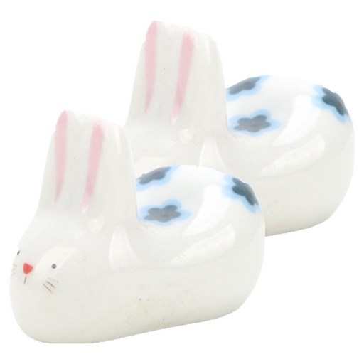 소울리치 예쁜 도자기 붓받침 통통 토끼 4 x 2.3 cm