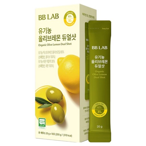BB LAB 科研 橄欖檸檬雙層劑型機能飲, 10條, 20g, 1盒
