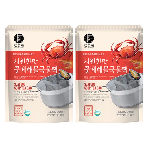 강고집 꽃게 해물 국물팩 10p
