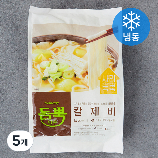 프레시지 듬뿍담은 칼제비 2인분 밀키트 (냉동)