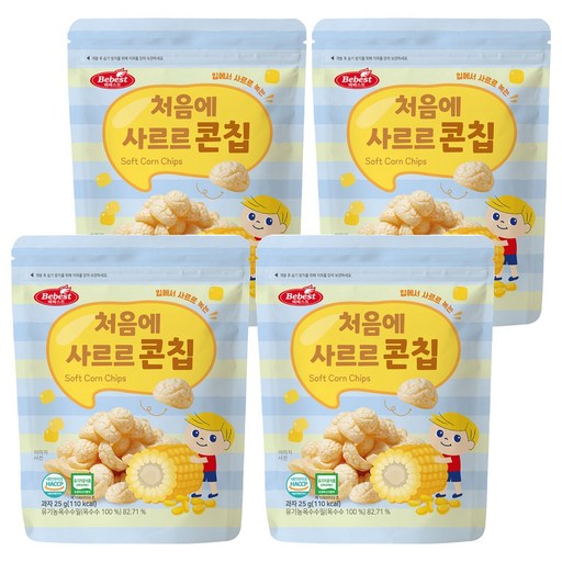 베베스트 유아용 처음에 사르르 옥수수 콘칩 과자