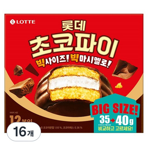 롯데웰푸드 초코파이 12p