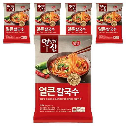 동원 면발의신 얼큰칼국수