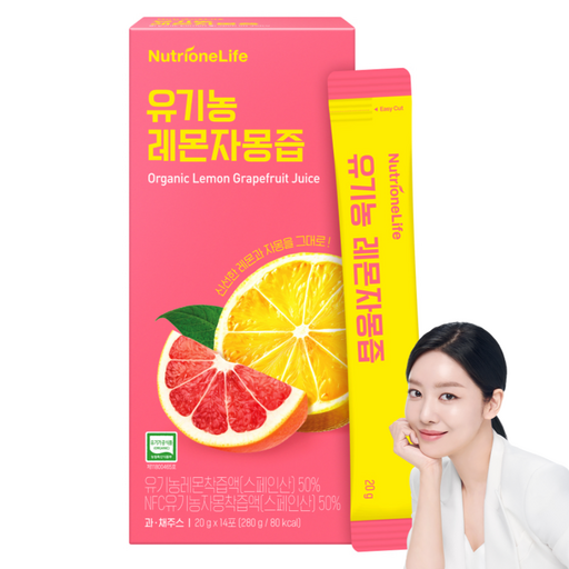 뉴트리원 유기농 레몬 자몽즙 14p