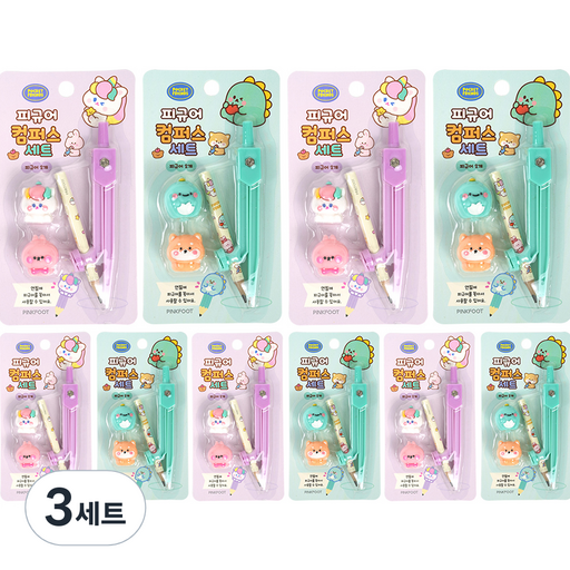 핑크풋 2000 피규어 컴퍼스 2종 x 5p 세트