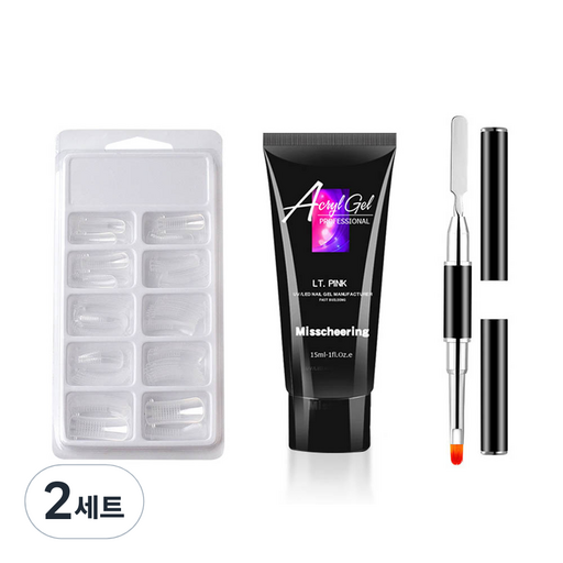 네일연장 폴리젤 세트 09 라이트핑크