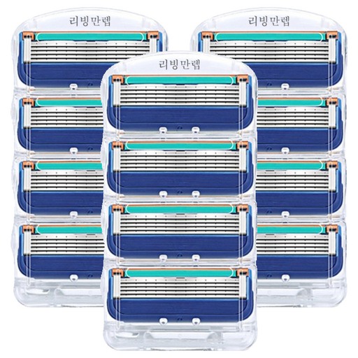 리빙만렙 퓨전 매뉴얼 호환용 면도날
