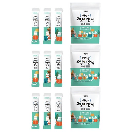 펫둥이 짜먹는 고양이 간식 3가지맛