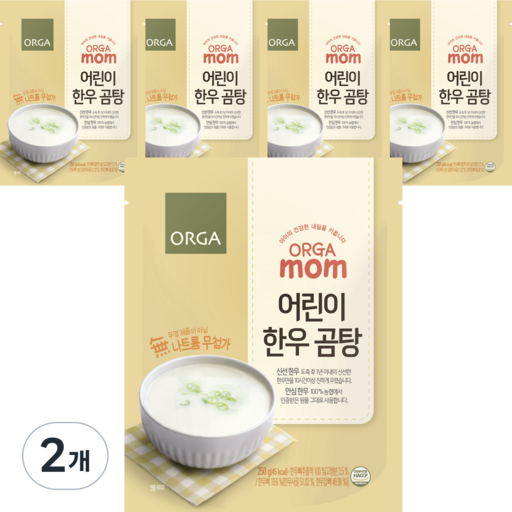 올가맘 나트륨 무첨가 어린이 한우 곰탕 5p