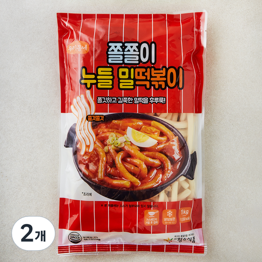 황소식품 우리동네 쫄쫄이 누들 밀떡볶이