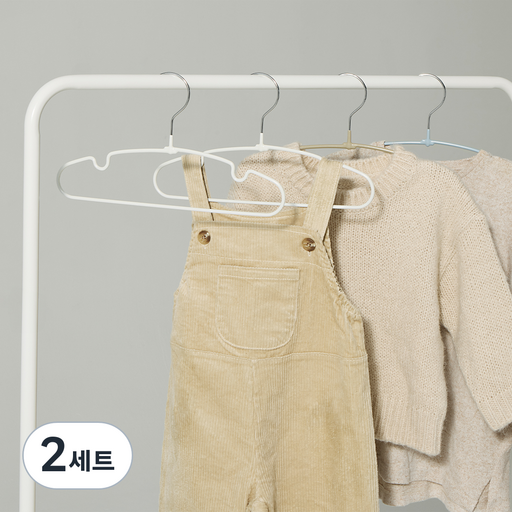 한샘 아동용 샘키즈 옷걸이 화이트 8p + 브라운 6p + 스카이블루 6p 세트