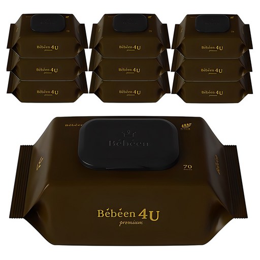 Bebeen 포유 프리미엄 영유아 물티슈 캡형