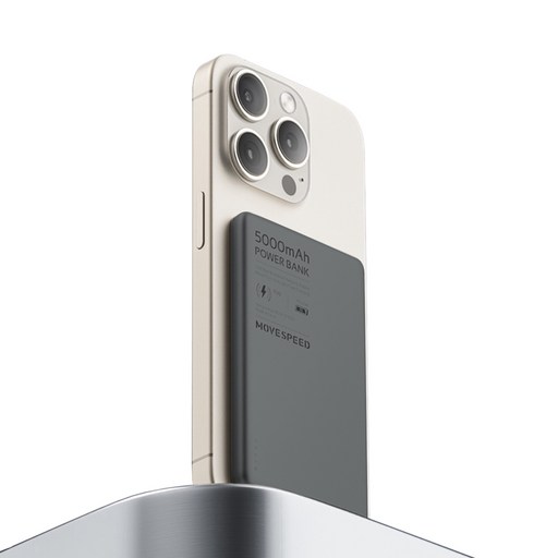 무브스피드 초슬림 초경량 맥세이프 5000mAh 보조배터리