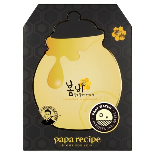 파파레서피 봄비 블랙 꿀단지 마스크팩