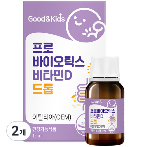 굿앤키즈 프로바이오틱스 비타민D 드롭
