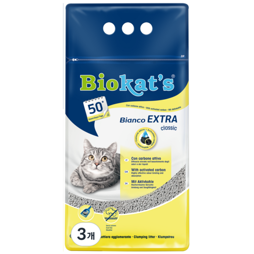 바이오캣츠 고양이 Bianco Extra 카본 벤토나이트 화이트
