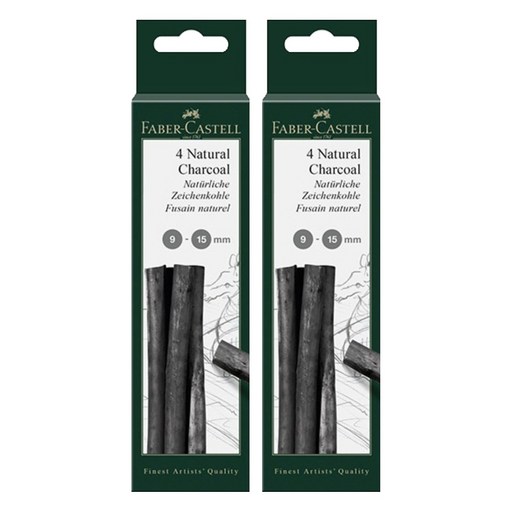 파버카스텔 PITT 목탄 블리스터 스틱 9-15mm x 4p 129498