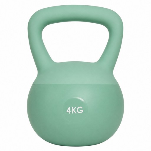 彩色軟壺鈴, 綠色, 4kg, 1個