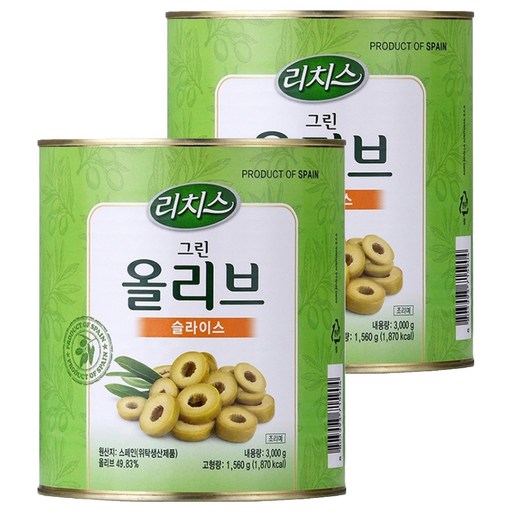 리치스 슬라이스 그린 올리브