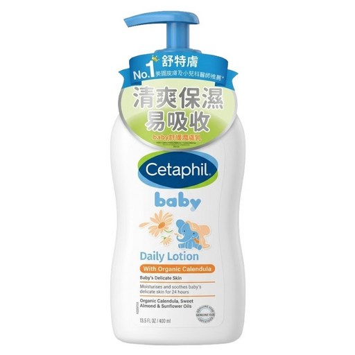 Cetaphil 舒特膚 baby 舒緩潤膚乳, 400ml, 1瓶