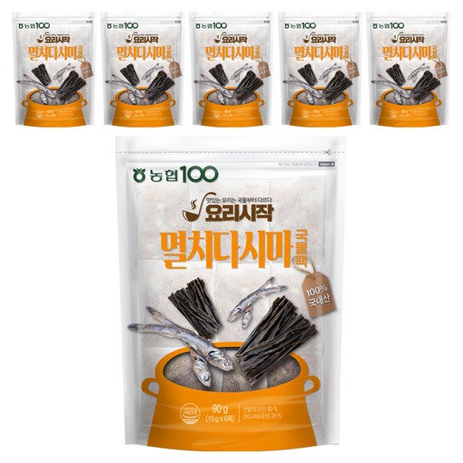 농협 멸치 다시마 국물팩 6p