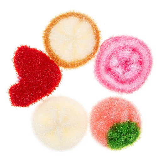 코멧 2겹 컬러 아크릴 수세미로 주방을 편리하게 정리하세요