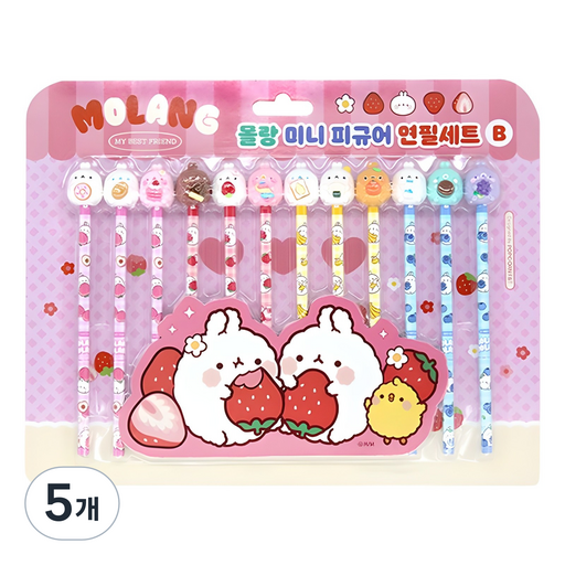 팝콘팬시 몰랑 뉴 피규어 연필세트 2탄 B