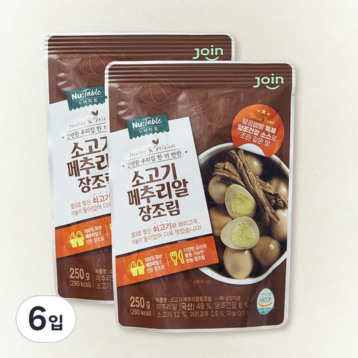 누리웰 소고기메추리알 장조림