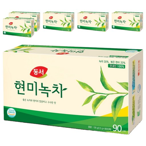 동서 현미녹차 티백