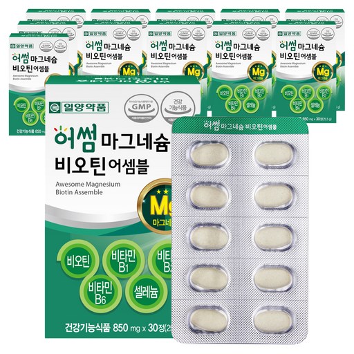 일양약품 마그네슘 비오틴 비타민B 영양제 25.5g